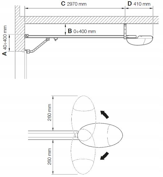 Nice Home AVIO500 napęd do bram garażowych 9,8m2 Maksymalna waga skrzydła 0 kg