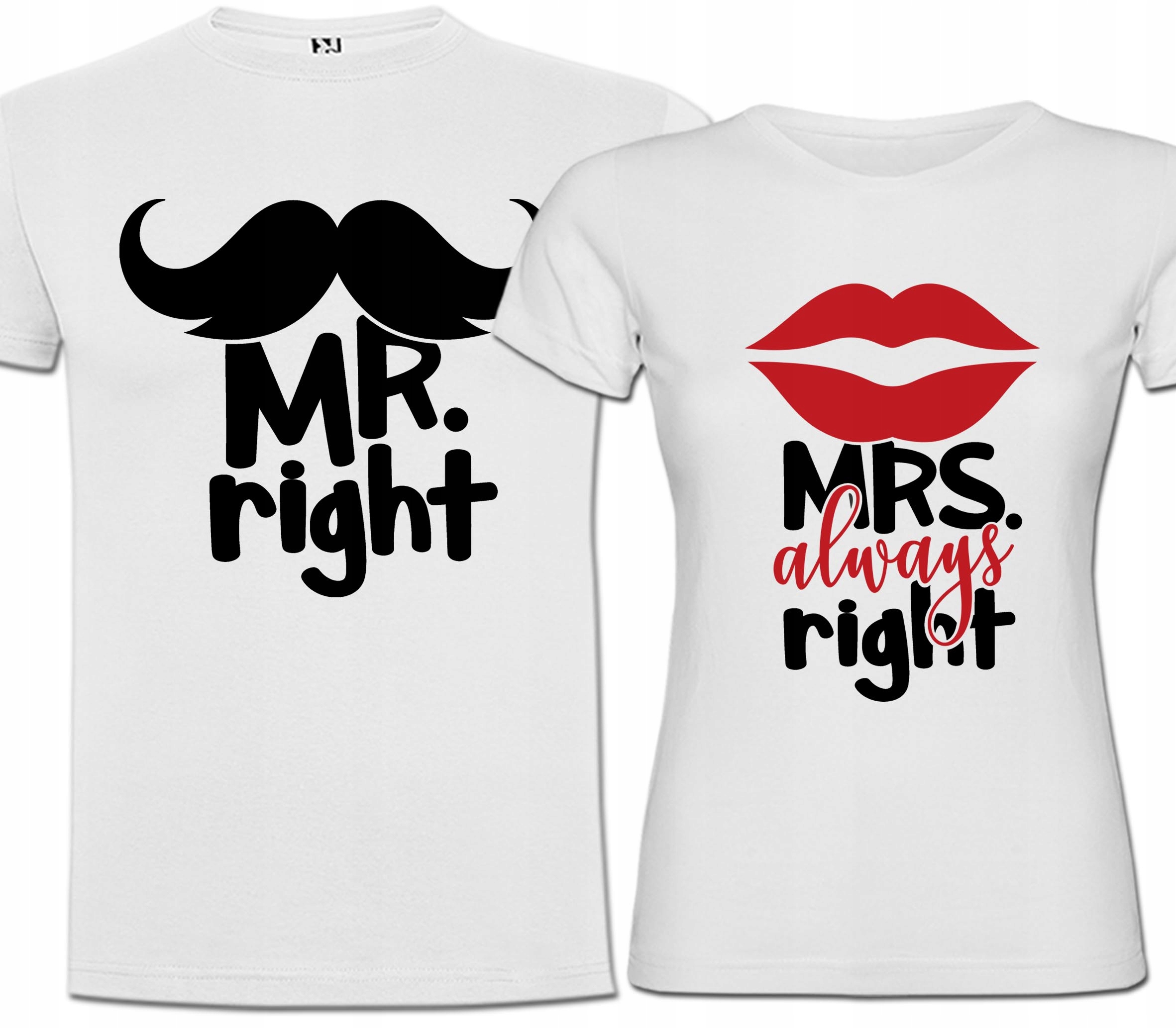 

Dla Męża Żony Par Na Walentynki Mr. Mrs. Right XL