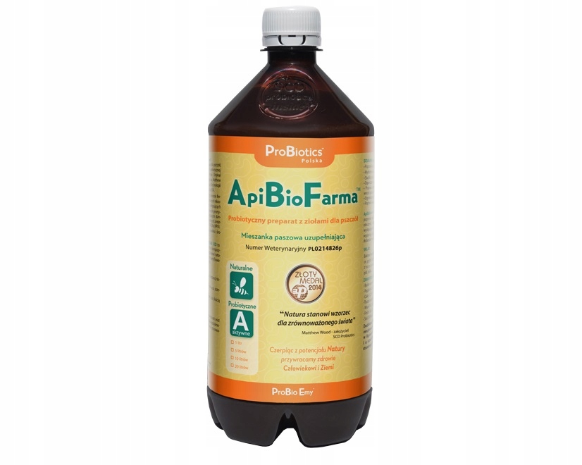 ApiBioFarma 1L probiotyk z ziołami dla pszczół Kod producenta PB-API