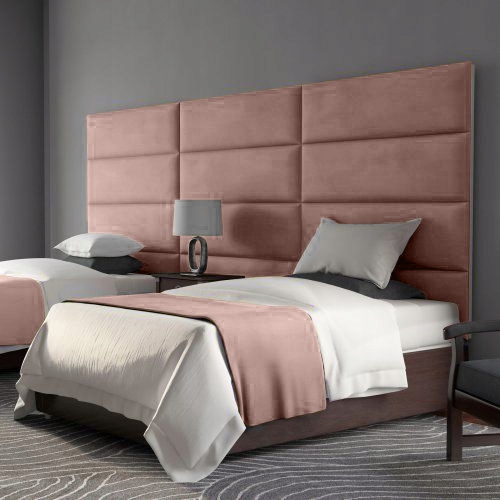 PANELE TAPICEROWANE WEZGŁOWIE ZAGŁÓWEK 50 x 30 cm Kształt wzoru prostokąty