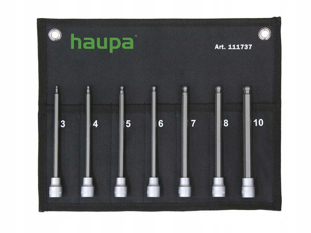 Haupa 111737 nasadki klucze imbus hex 150mm 7szt