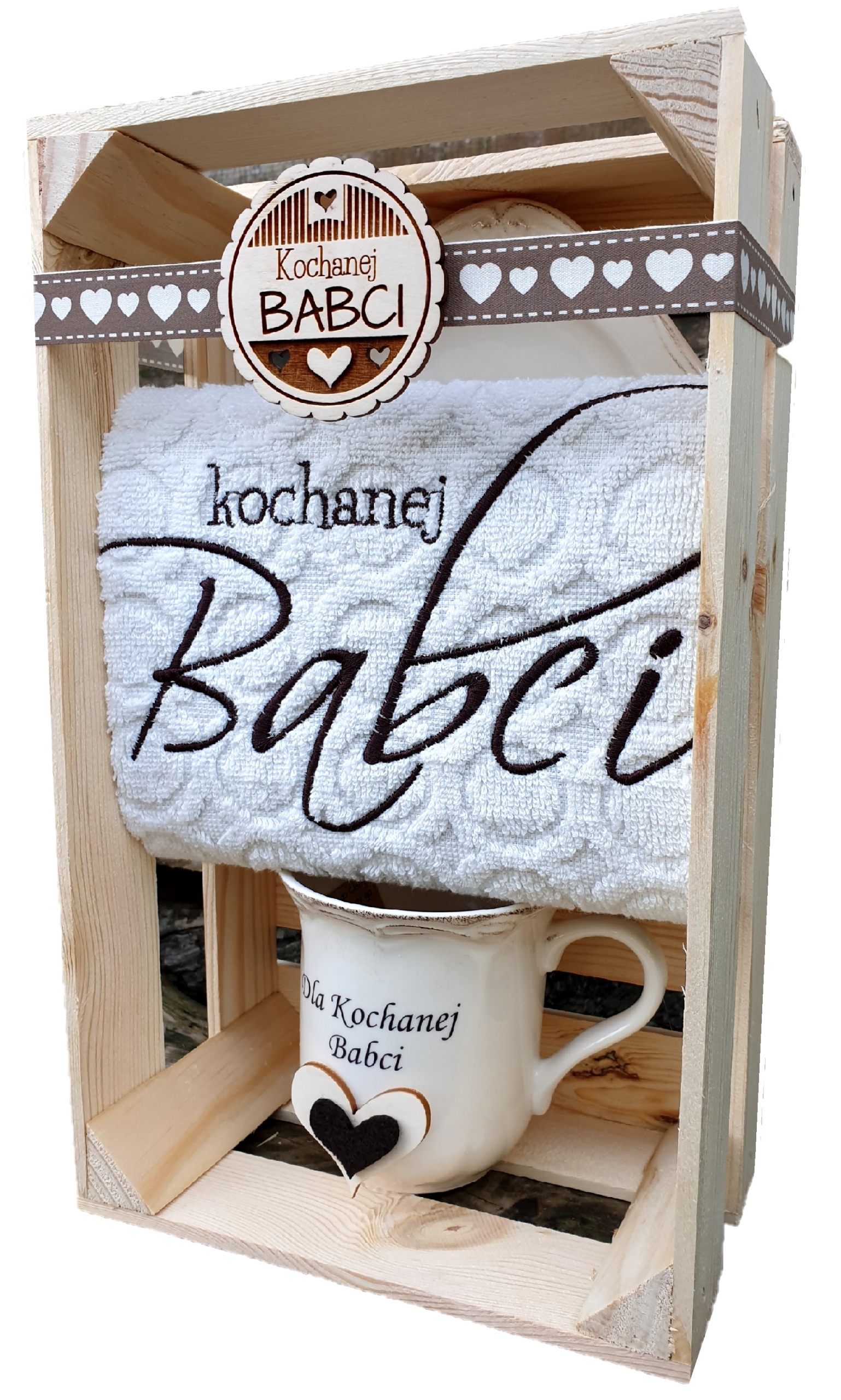 

Ręcznik z Kubkiem lub Filiżanka dla Babci
