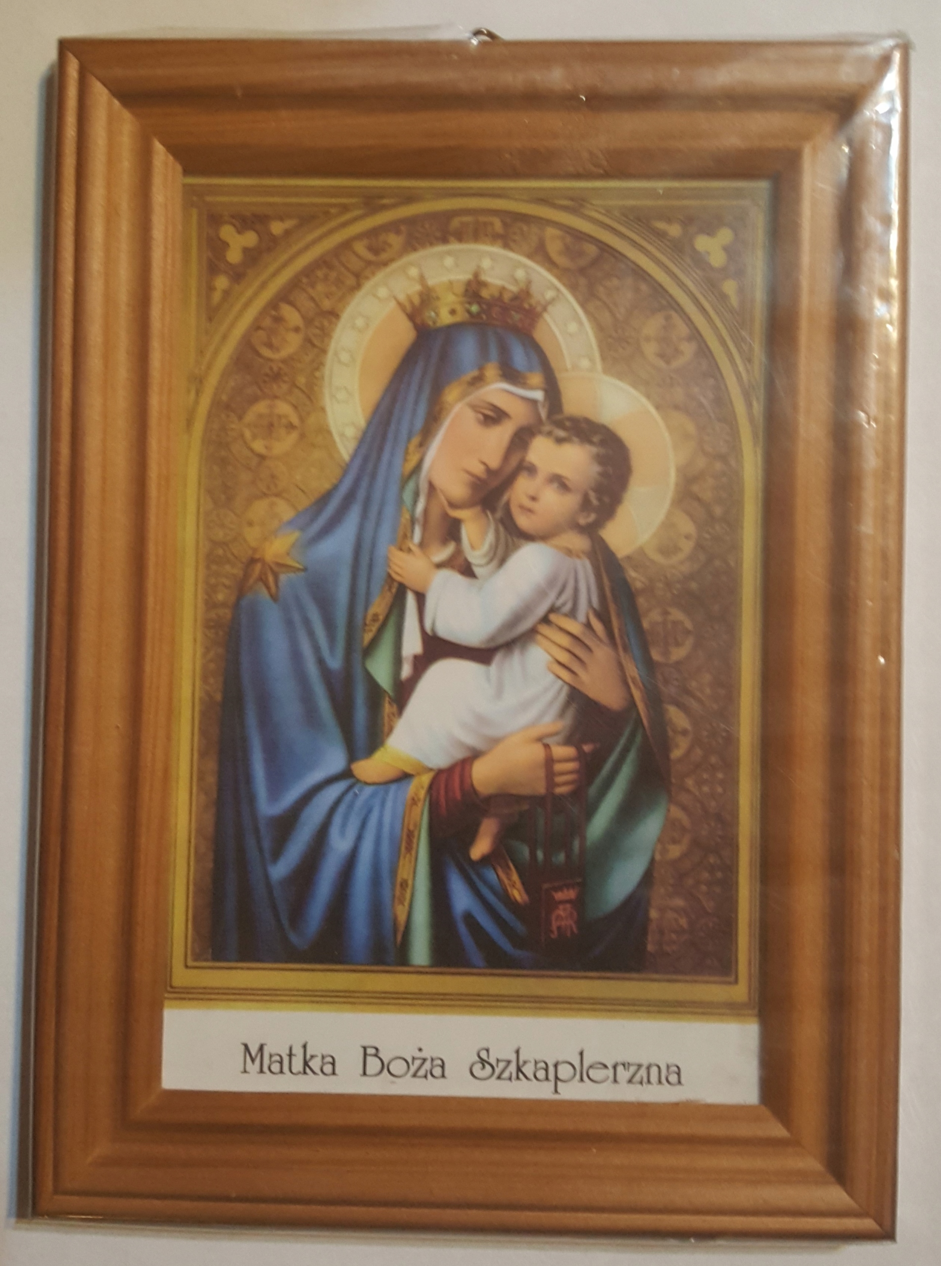 

Obraz Matka Boża Szkaplerzna 18x13 za szkłem