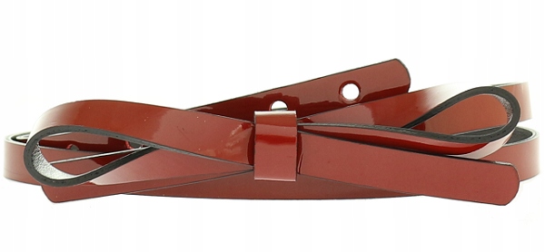 

Damski Pasek Skórzany 1cm Klasyczny kolory kokarda