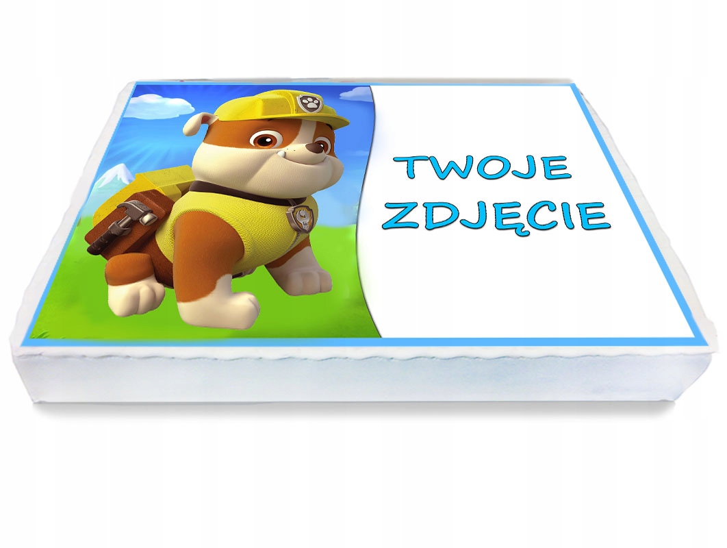 OPŁATEK NA TORT A4 14 Psi Patrol PAW Pieski Rubble