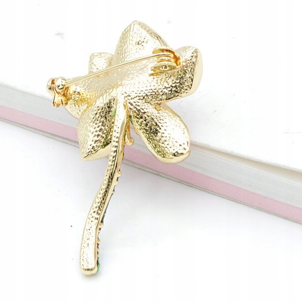 -% BROSZKA KWIAT ŻÓŁTY Z PERŁĄ Płeć kobieta