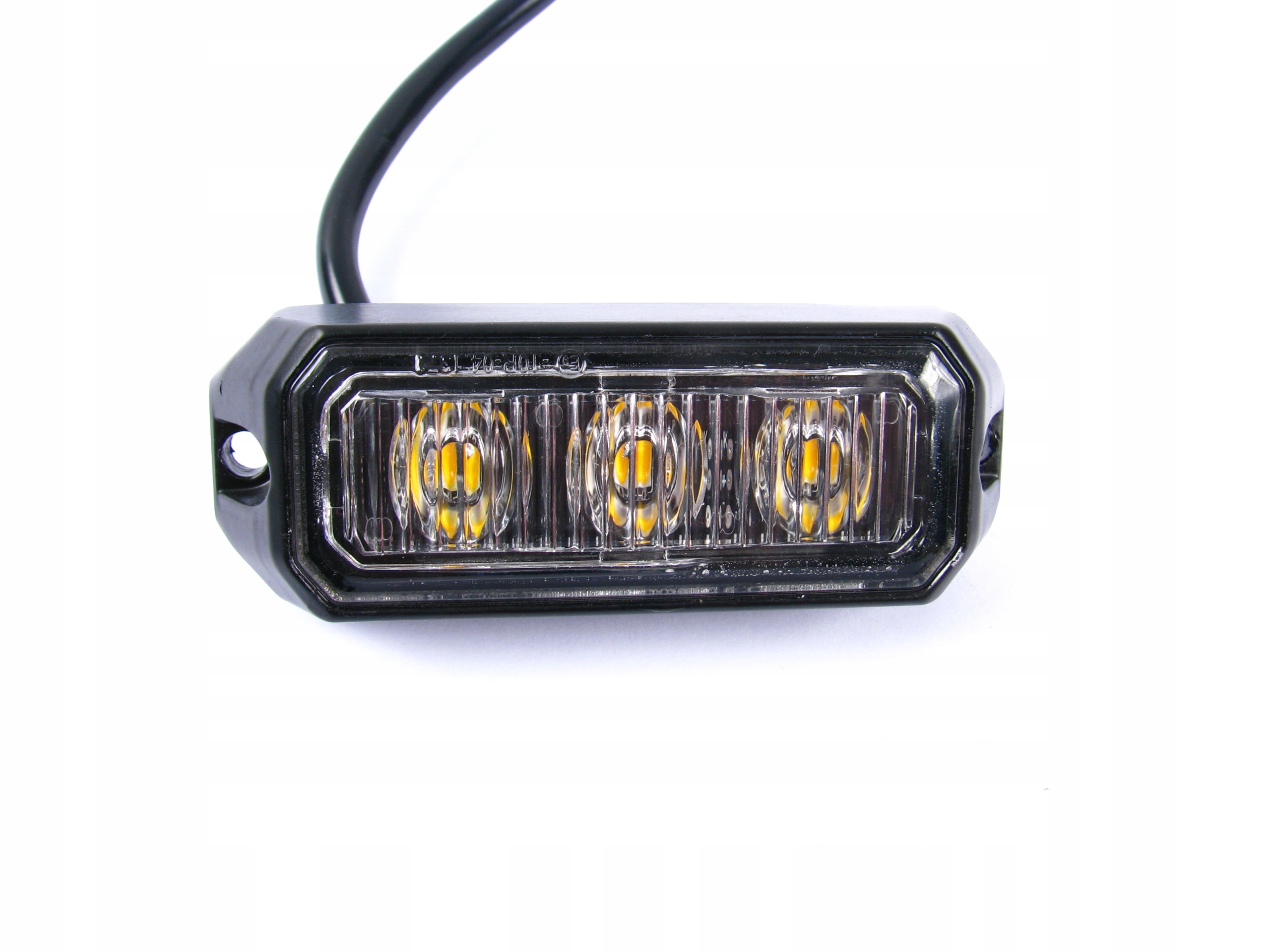 LAMPA 3 LED OSTRZEGAWCZA x4 STROBOSKOP POMOC LAWET Color orange