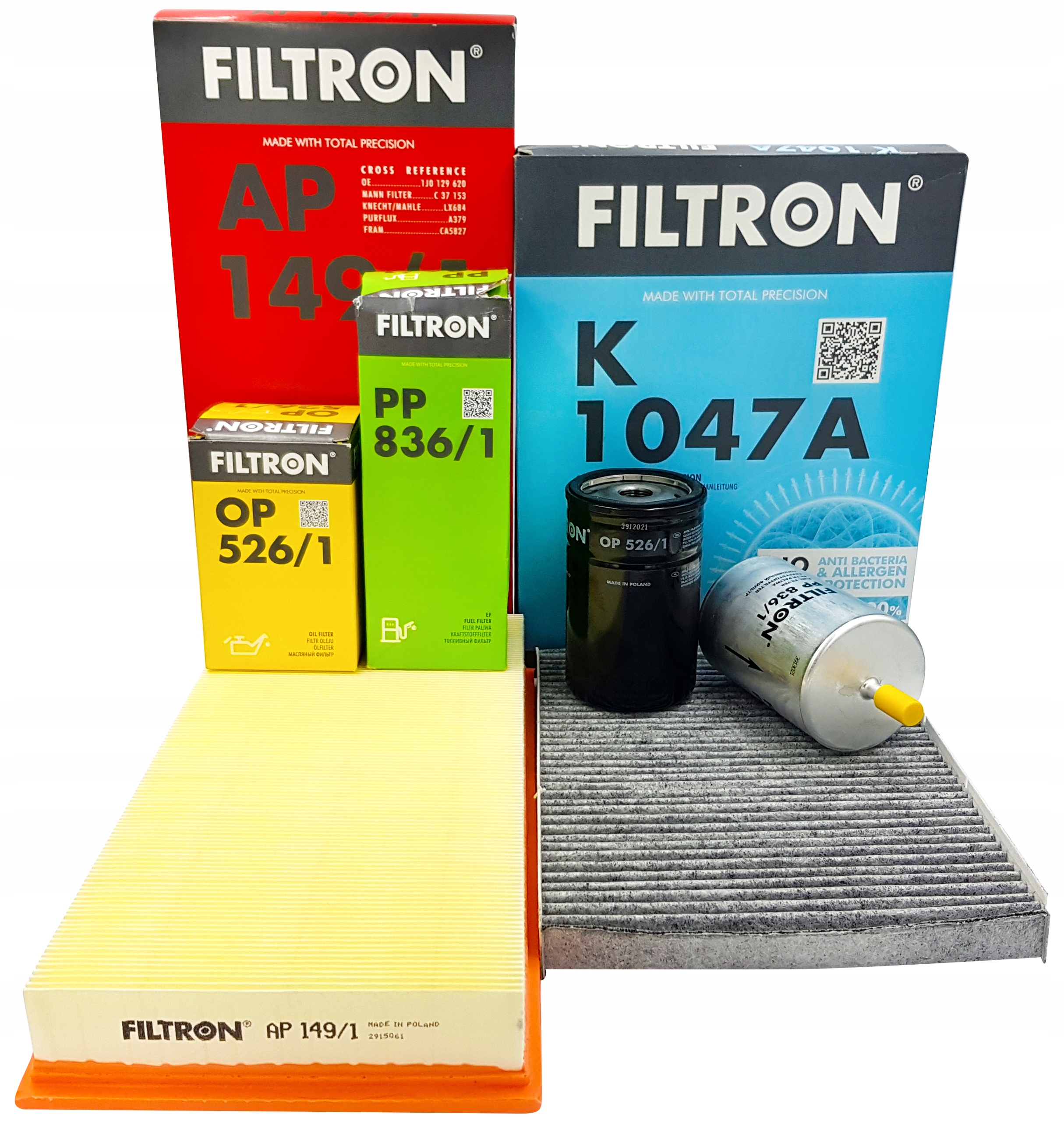 

Zestaw Filtrów Filtron Do Audi A3 8L1 1.6 1.8 1.8T