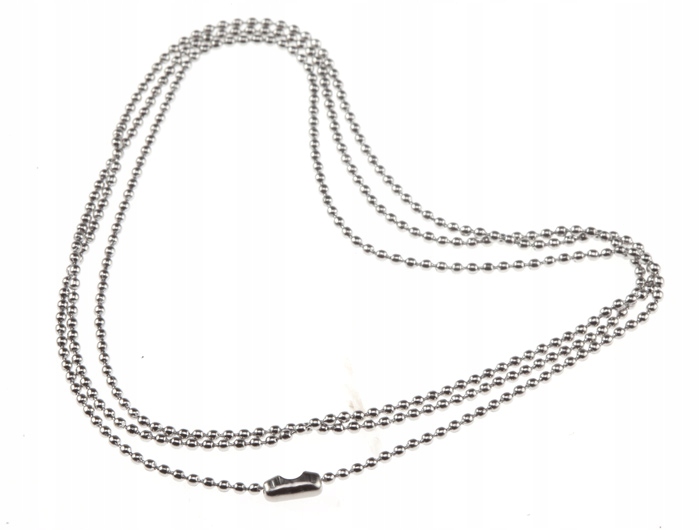 

ŁL287N Łańcuszek Kulkowy 1,2mm Nieśmiertelnik Stal