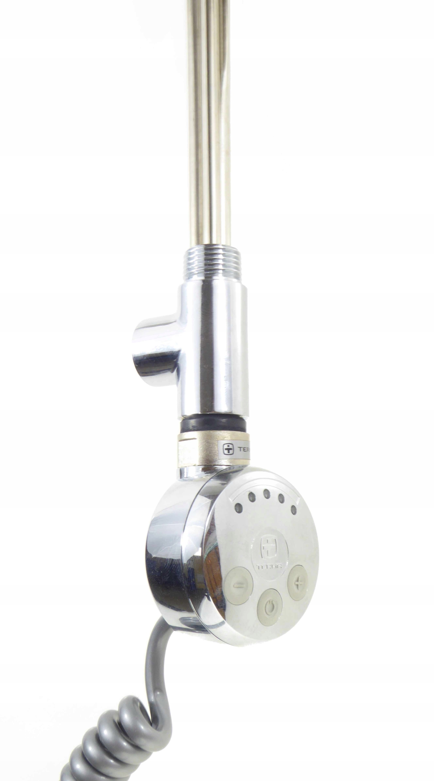 Terma Ohrievač Meg 600W Chrom trojník; pre radiátor