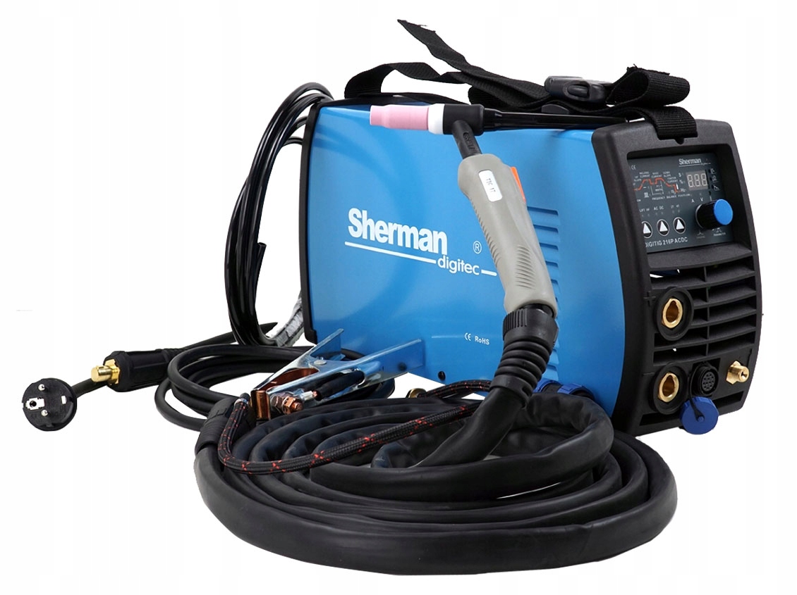 SPAWARKA Sherman TIG 200 AC DC Puls MMA TIG zestaw Marka Sherman
