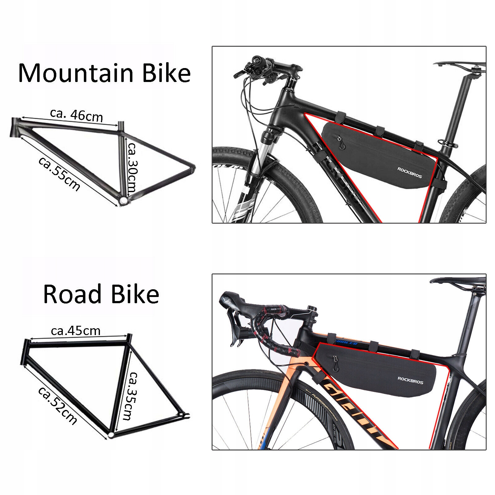 Sakwa pod ramę ROCKBROS AS-043 torba Wodoodporna Marka RockBros