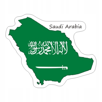 

Naklejka Arabia Saudyjska na Walizkę Auto Flaga