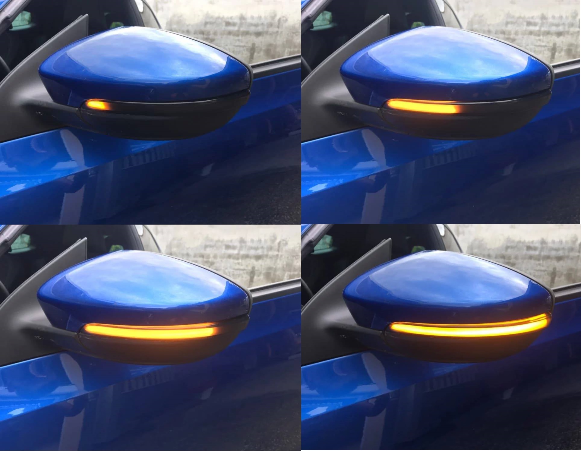 VW светодиодные зеркальные динамические поворотники