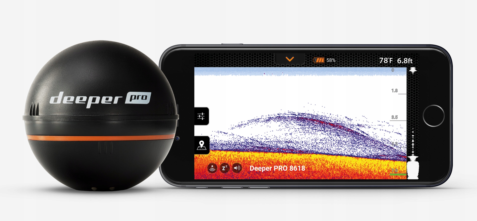 ECHOSONDA DEEPER PRO SONAR WIFI Wysyłka 0 zł !!!! Model Smart Sonar PRO