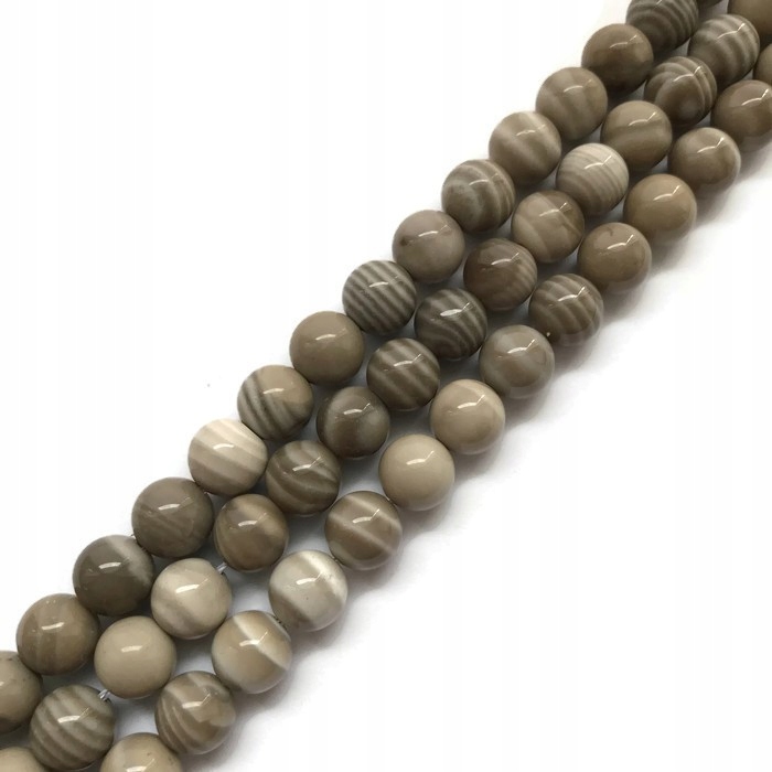 Křemílek Pruhovaný Kulička hladká 6mm šňůra cca 40cm