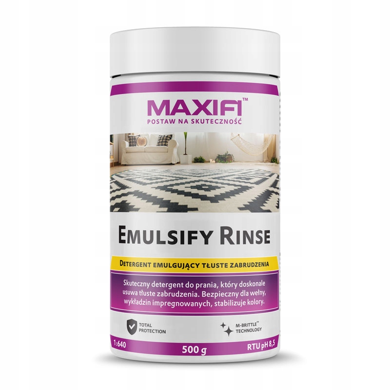 

Maxifi Emulsify Rinse 500g na tłuste zabrudzenia