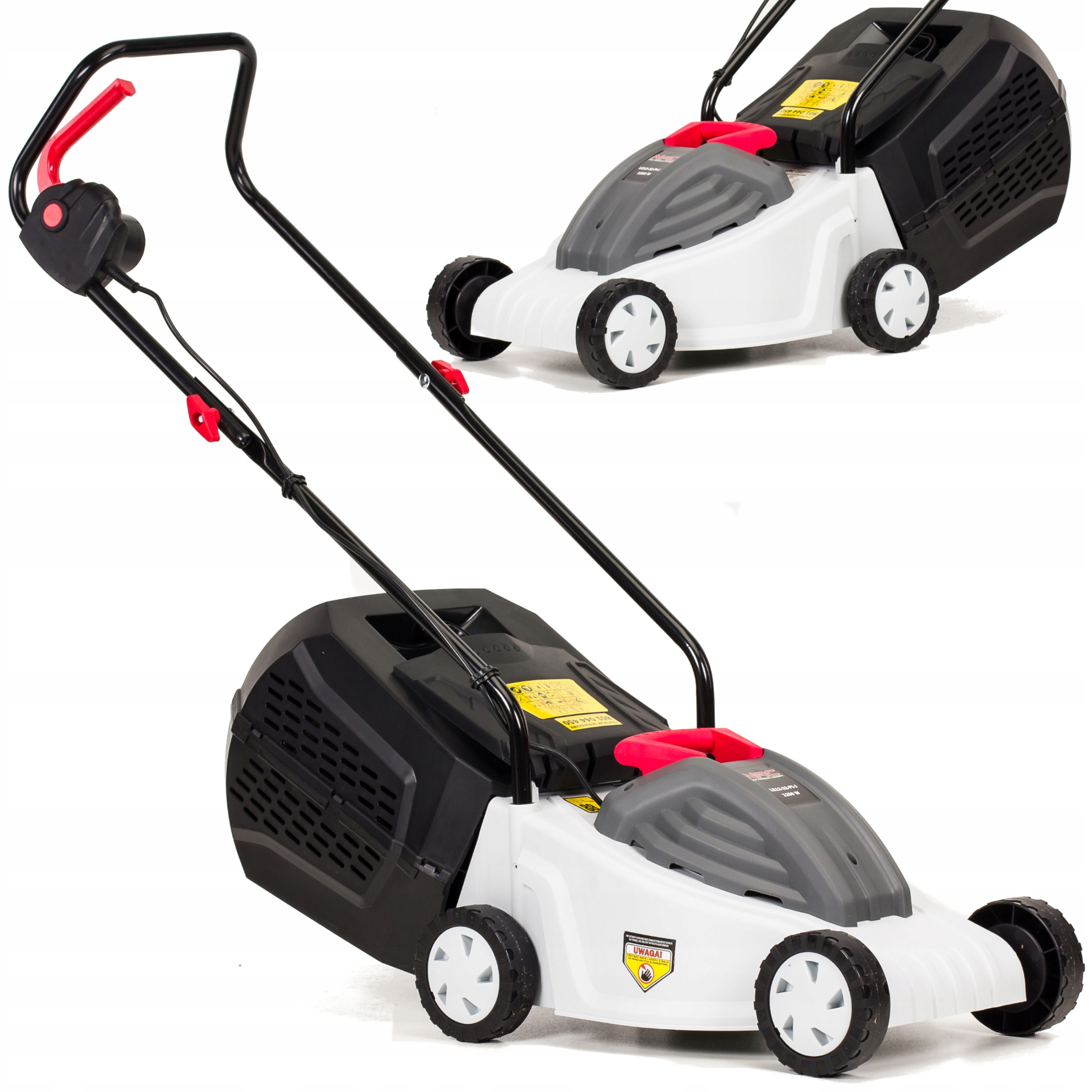 KOSIARKA Elektryczna Silnik INDUKCYJNY NAC 1200 W 32 cm Kosz 35 l MOCNA