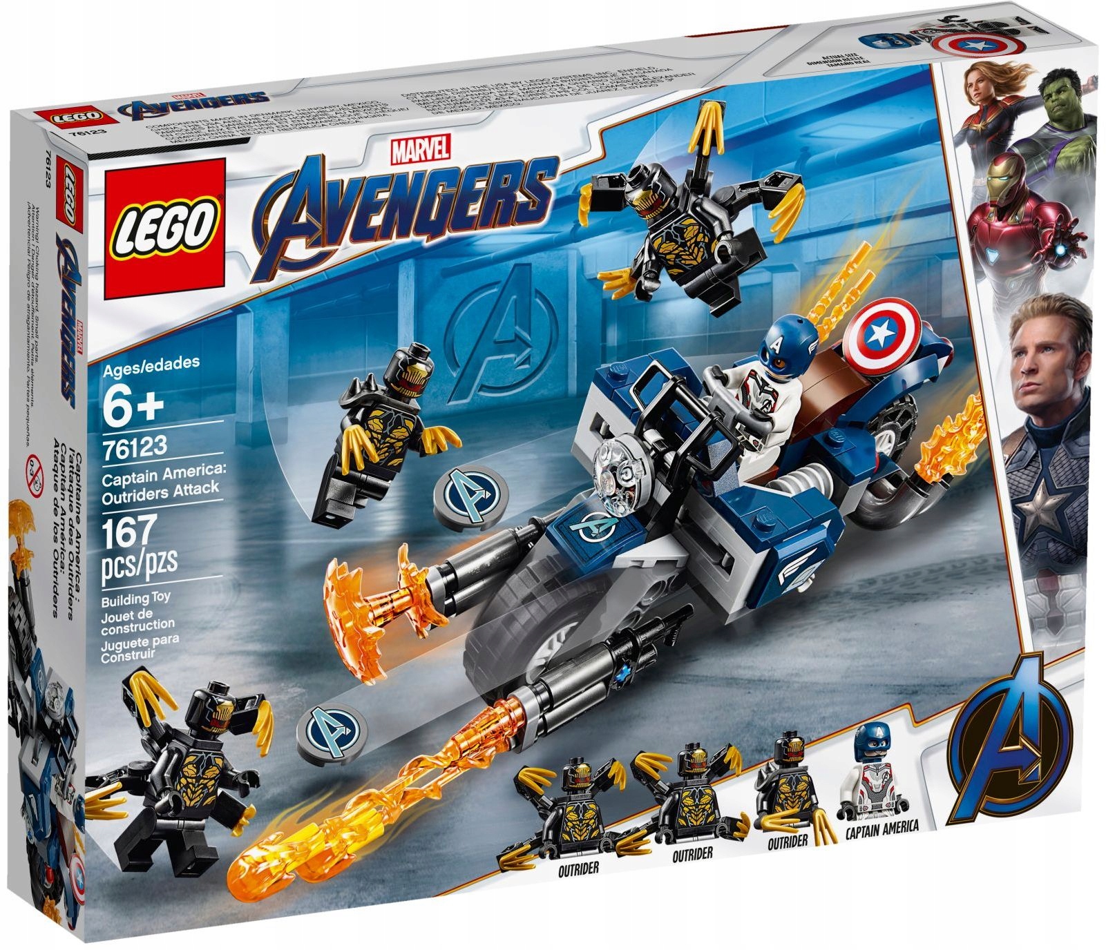 Lego Heroes Avengers 76123 Kapitan Ameryka