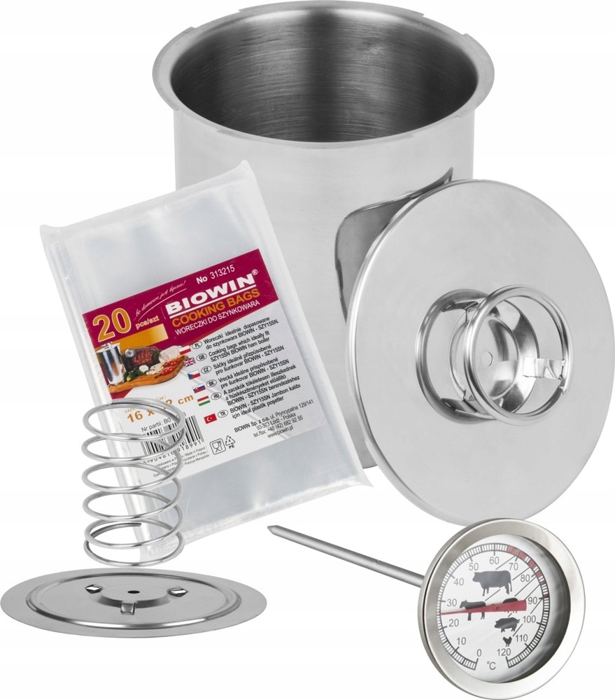 

Zestaw Szynkowar 1,5KG +worki +termometr 313115