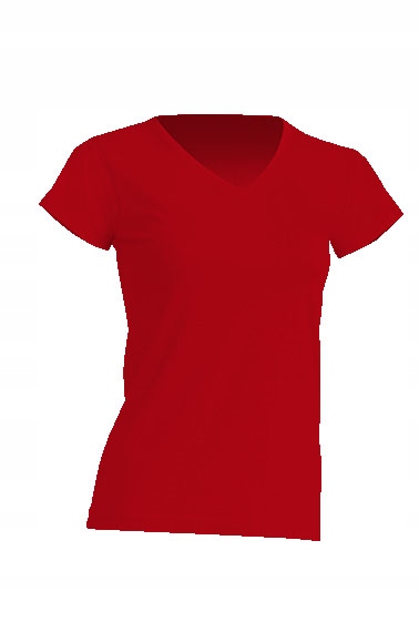 

T-shirt Damski V-neck Jhk Tsrl Cmfp Czerwony L