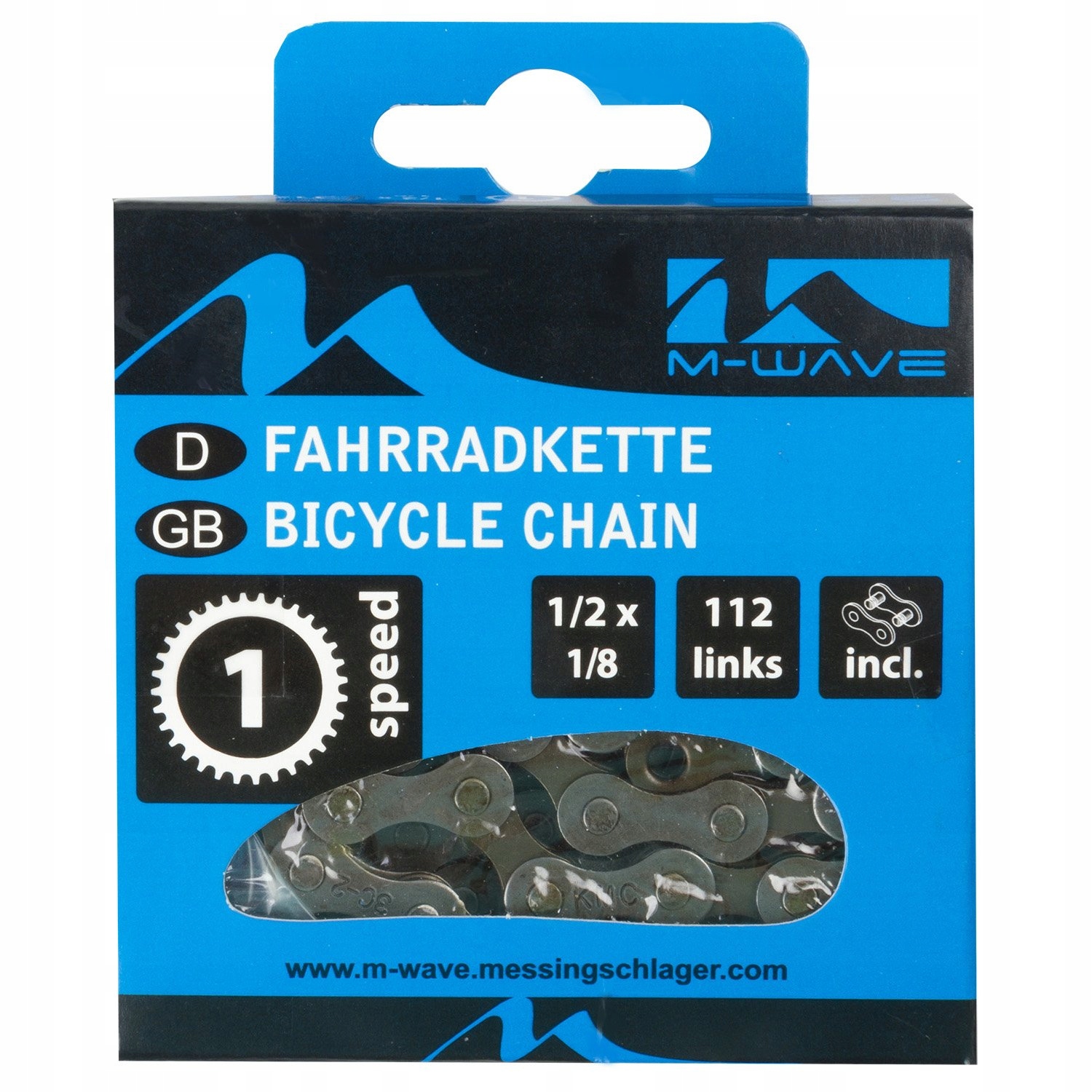 

Łańcuch M-Wave Ostre Koło, Single Speed 1/2x1/8