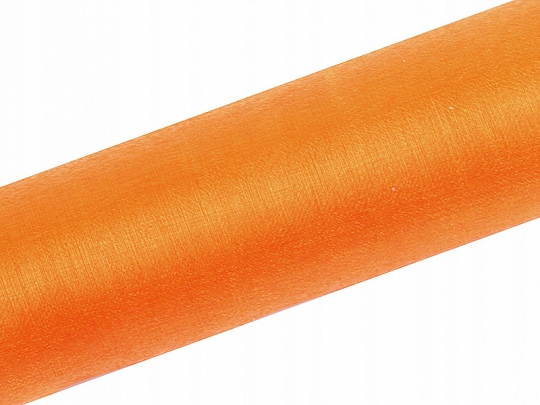

Organza 9 m x 16 cm Pomarańcz wesele cała rolka