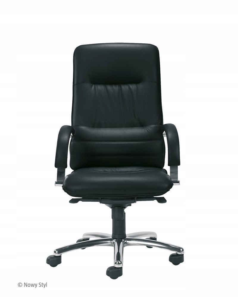 FOTEL skóra LINEA LE01 czarna Nowy Styl Multiblock