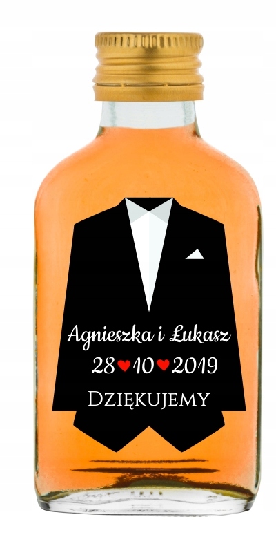 

Buteleczka prezent gości ślub wesele podziękowanie