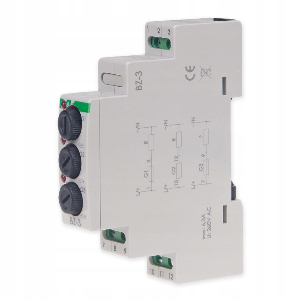 F&f BZ-3 Pojistkový modul 6,3A 5x20 mm