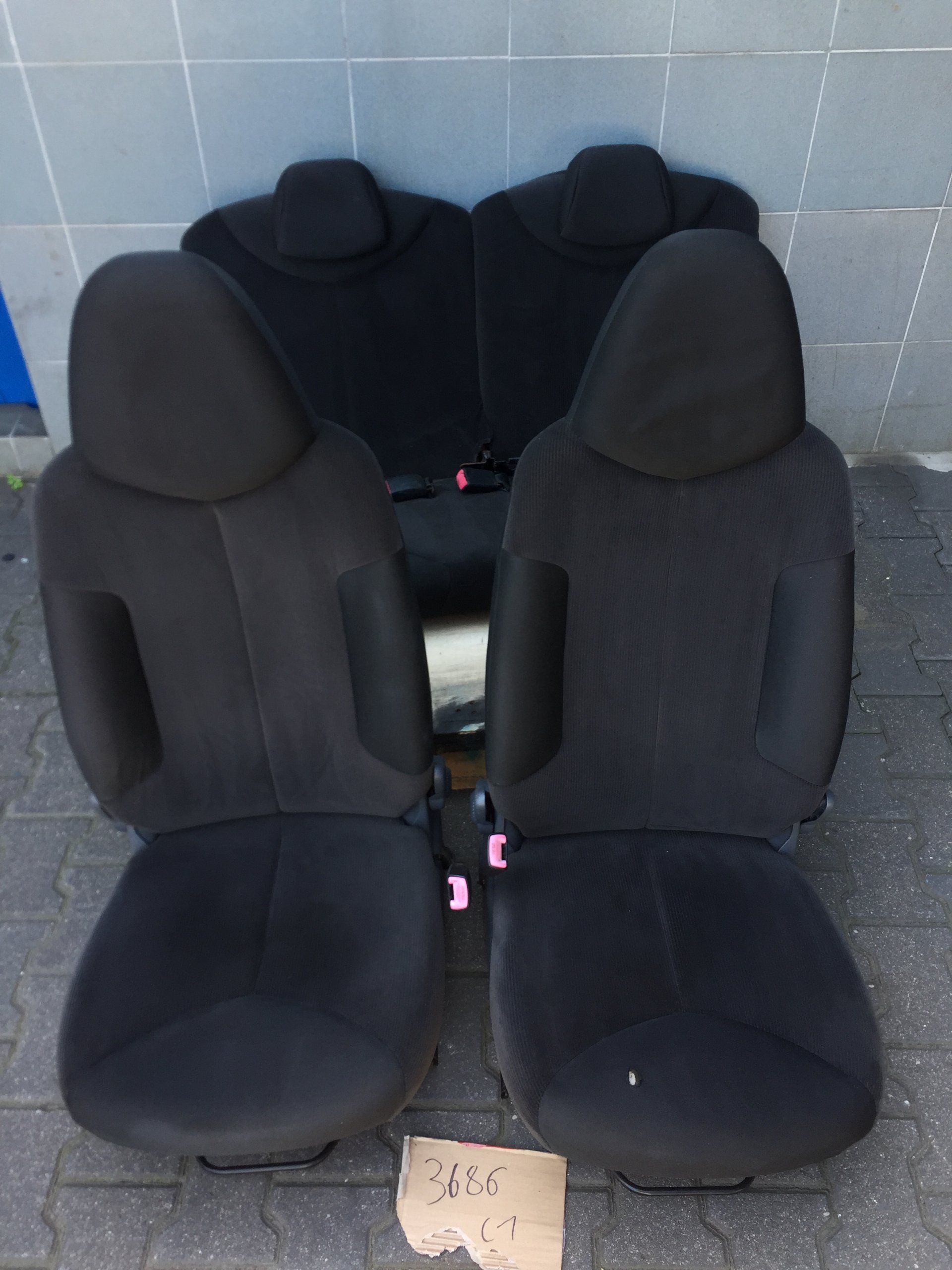 CITROEN C1 2005-2012 FOTEL KANAPA KOMPLET