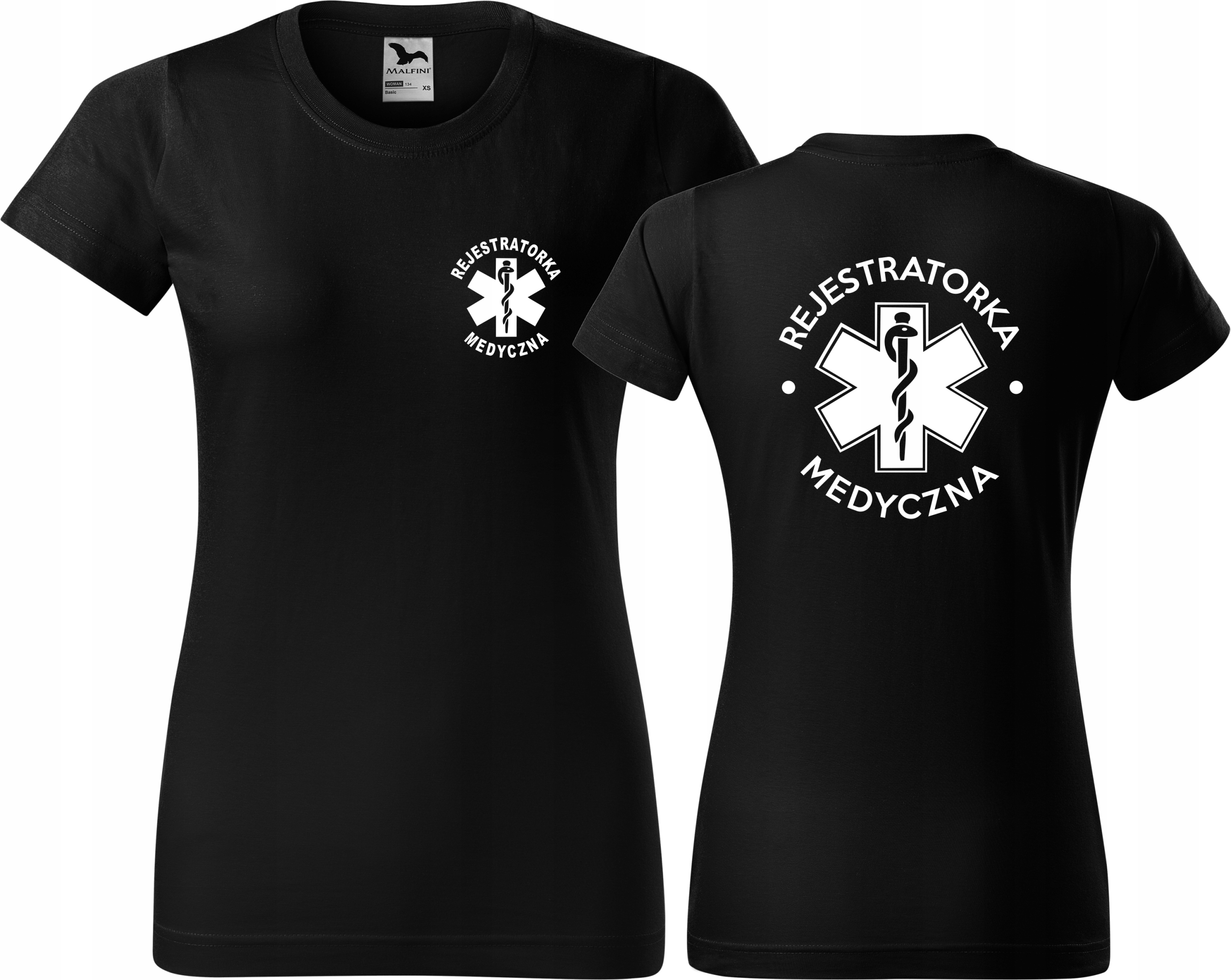 

Koszulka damska z nadrukiem Rejestratorka Medyczna