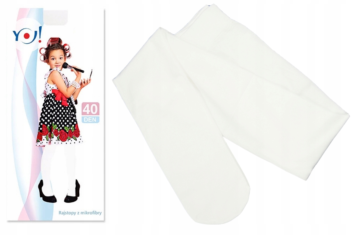 

Yo! Rajstopki Mikrofibra 40DEN cudo 68-74 Białe