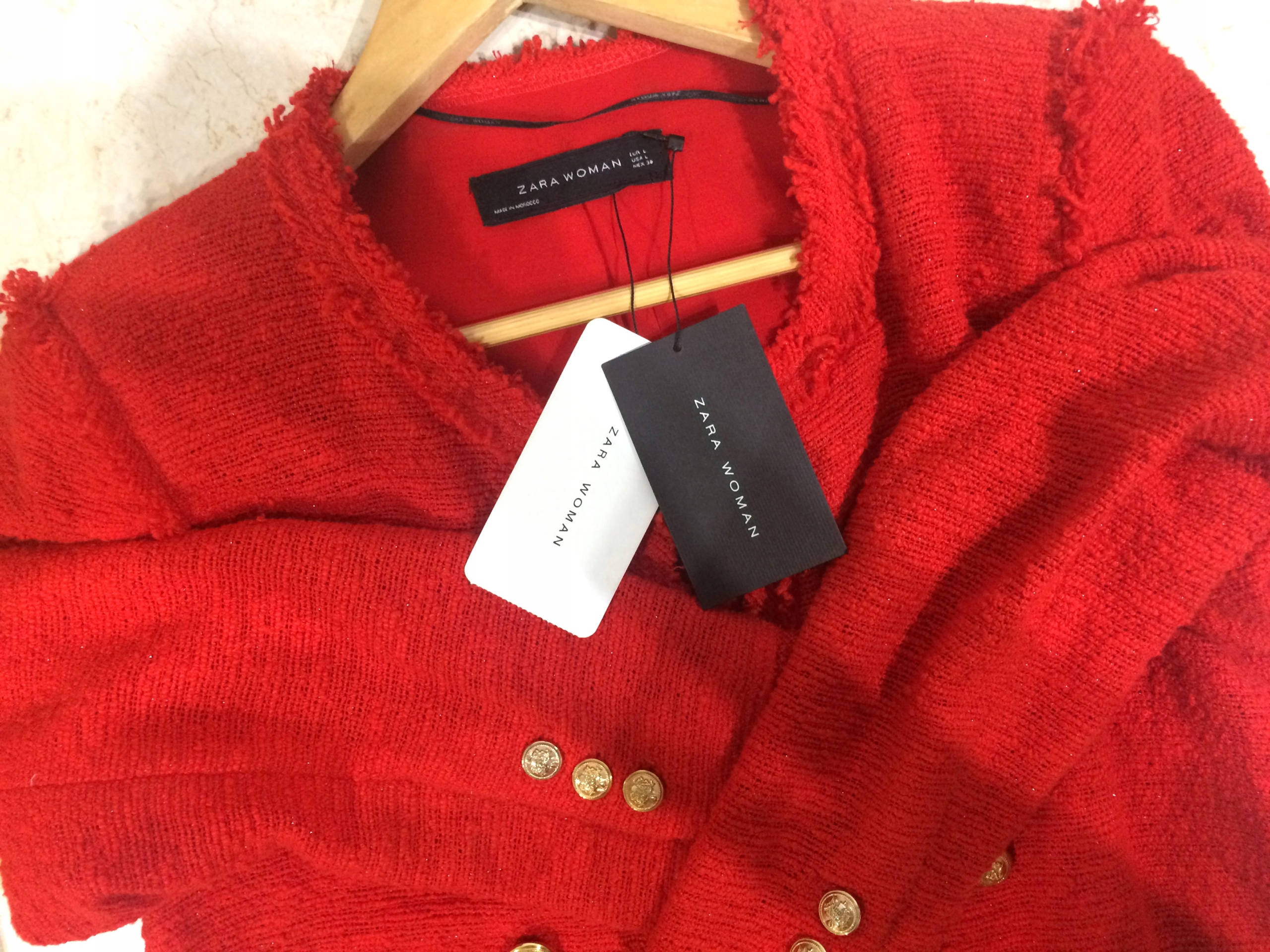 A569 ZARA MARYNARKA KURTKA PŁASZCZ ŻAKIET - M Materiał dominujący inny