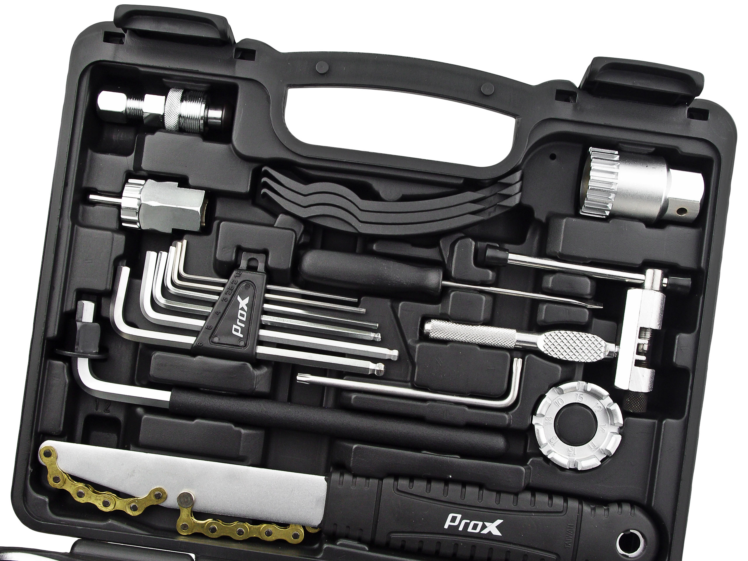 ZESTAW KLUCZY ROWEROWYCH NARZĘDZI PROX W WALIZCE 20 ELEMENTÓW Marka Prox