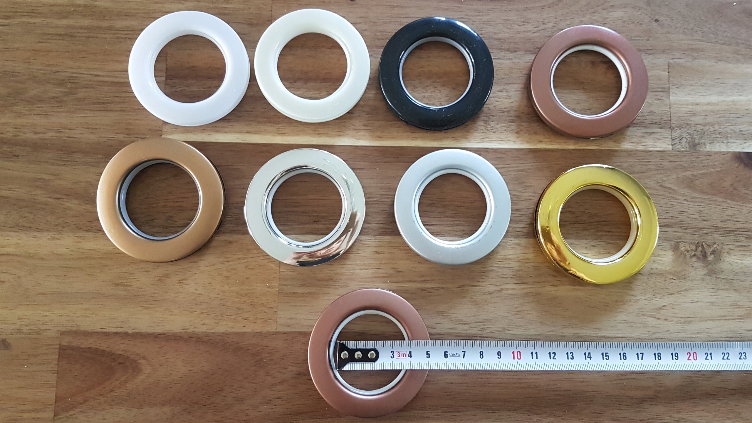 PRZELOTKI DUŻE ECRU ZASŁON KOŁA DECORING Marka inna