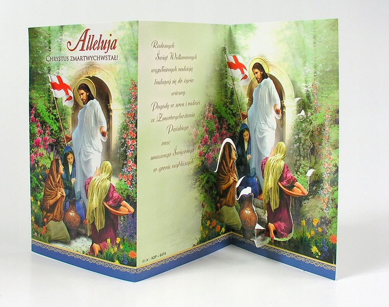 KARNET LAURKA KARTKA WIELKANOC PRZESTRZENNA