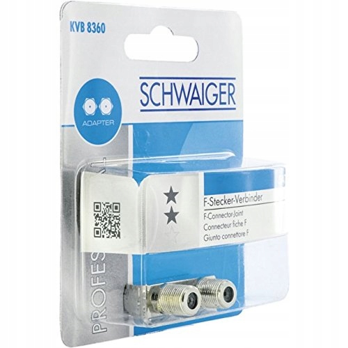 

Adapter Łącznik F jack> F jack W Kształcie U