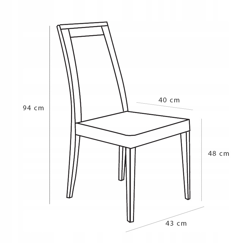 Krzesło drewniane EBOSS 10 - biały + 8 EAN (GTIN) 5903719650045
