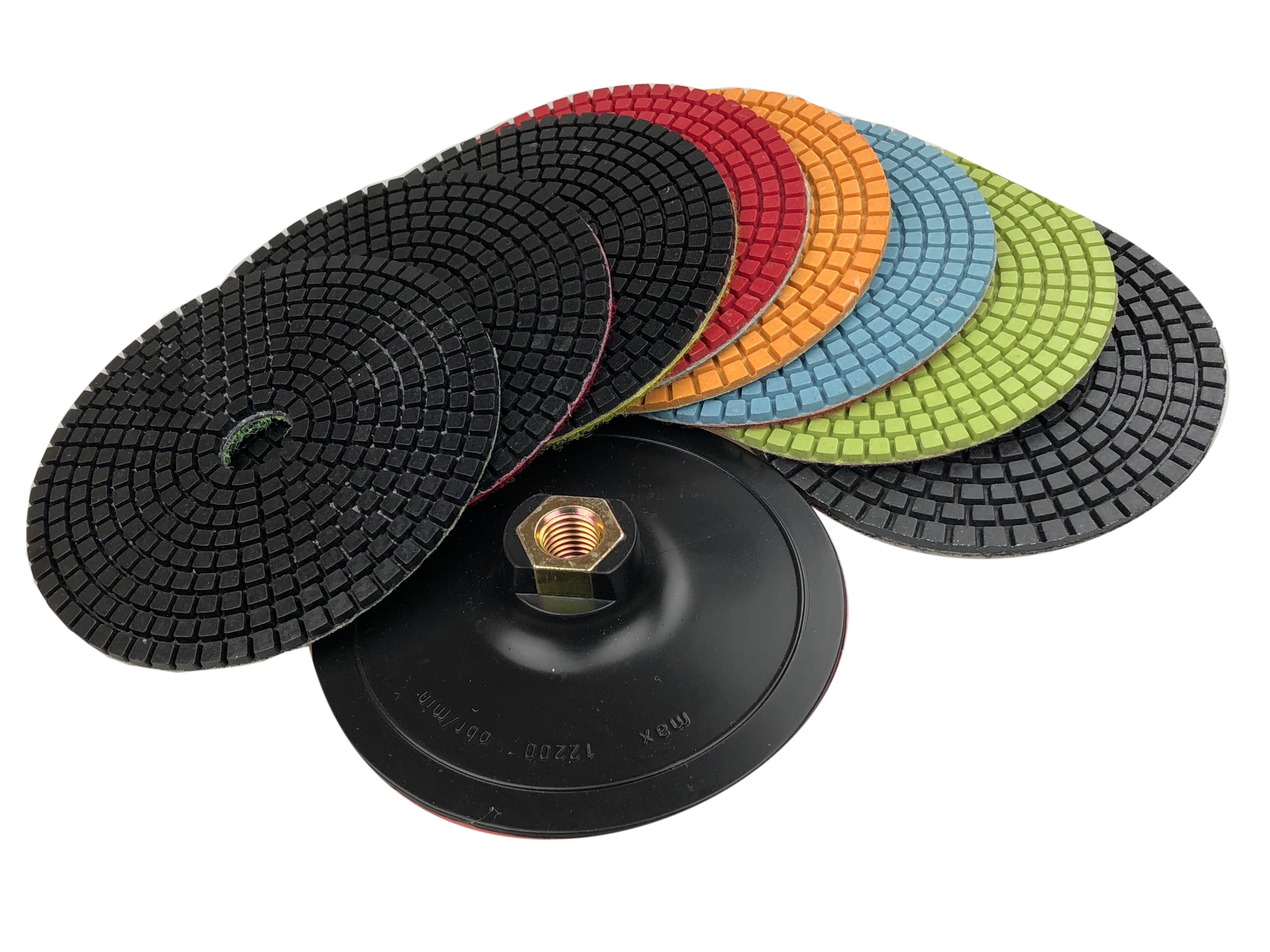 Kpl Leštící Kotouč Mokrý Granit 125 8 St Rukojeť M14