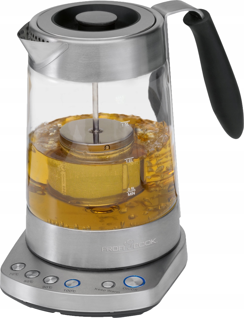 

Proficook 2w1 Czajnik Szklany Zaparzacz 1,7L 3000W