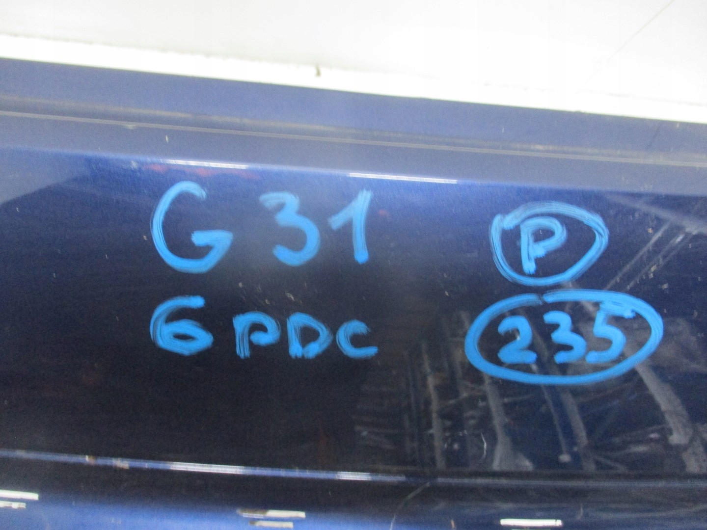 STOSSSTANGE BMW 5 G31 M-PAKET UNTER PDC NACKT HECK
