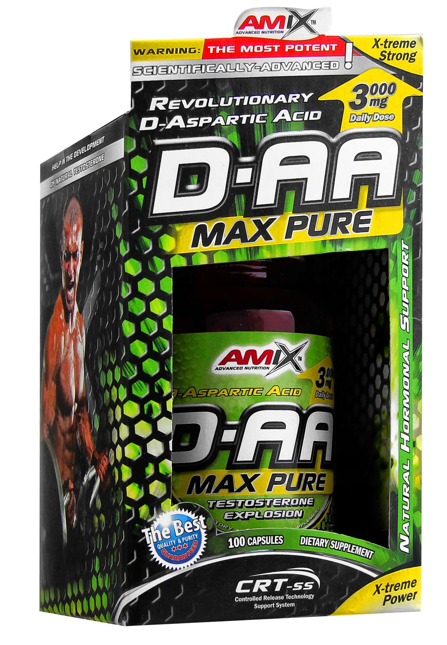 Amix Daa Box 100 kapslí Testosteron Masa Síla Libido