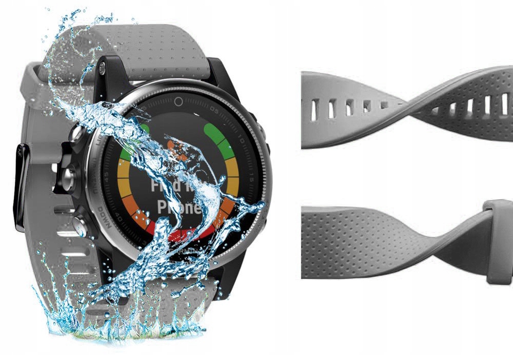 SZARY Silikonowy Pasek Garmin FENIX 5S Quick Fit Marka Garmin