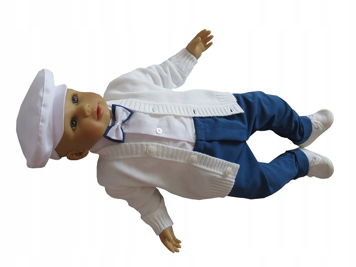 UBRANKO DO CHRZTU GARNITUR NA CHRZEST SWETEREK DLA CHŁOPCA WESELE R62 Płeć Chłopcy