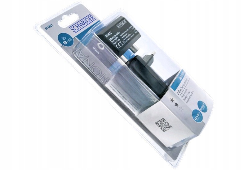 Wzmacniacz Dwukanałowy Antenowy 2x 8dB Schwaiger