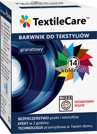 

TextileCare Barwnik Farba 600g Ubrań Granatowy