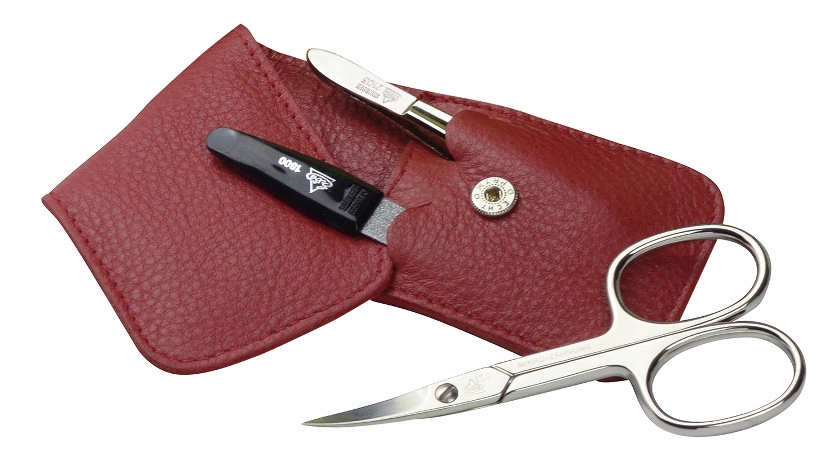 Sada Erbe na manikúru 3 ks z oceli v pouzdro z kůže