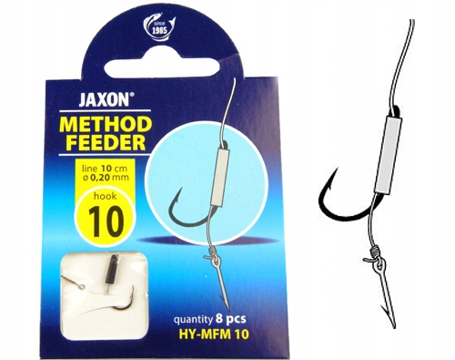

8szt Haczyki Method Feeder przypon Jaxon igła 10