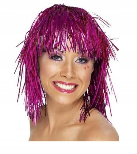 

Fioletowa Peruka Foliowa Karnawał Panieński Party